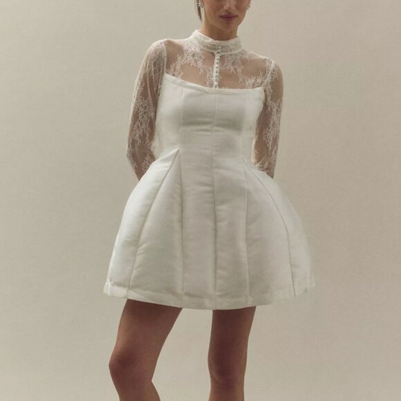 Anthropologie White Lace Dress - Picture 2 of 7